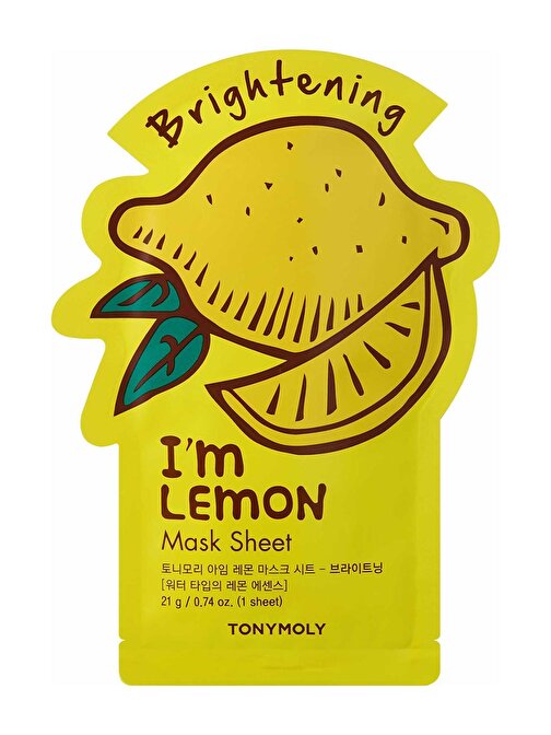 Tonymoly Normal Cilt Parlatıcı Limon Cilt Bakımı Yüz Maskesi 21 gr