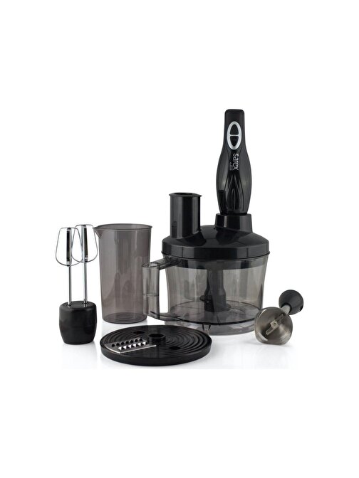 Sarex SR-2120 Elite Plus 1700 W Çoklu Blender Seti Siyah