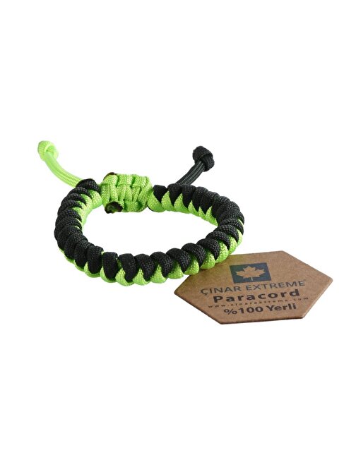 Neon Sarı Snake Paracord Bileklik Çınar Extreme