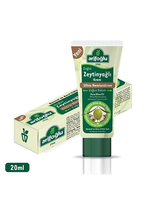 Arifoğlu Doğal Zeytinyağlı Krem 20ml Tüp