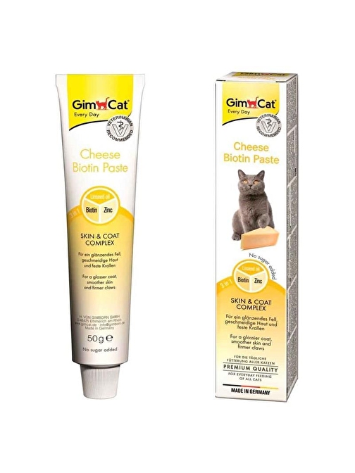 Gimcat Cheese Paste Biotinli Peynirli Kedi Macunu 50 gr