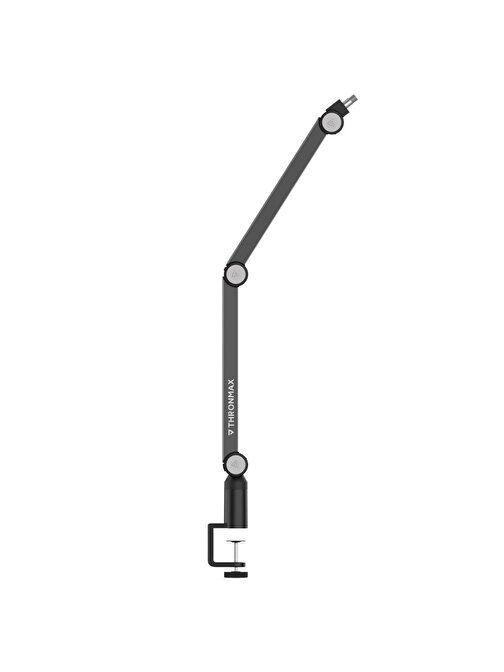 Thronmax S1 Caster Boom Stand Siyah 3m Type-C USB 360° Ayarlanabilir Kablo Klipsli Mikrofon Standı 34971