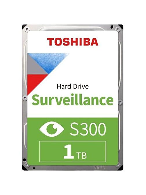 Toshiba 1Tb HDWV110UZSVA 3.5" S300 5700RPM Sata-3 6.0gb-s 64MB 7-24 Güvenlik HDWV110UZSVA HardDisk