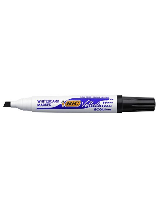 Bic Velleda 1751 Kesik Uç Beyaz Tahta Kalemi Siyah