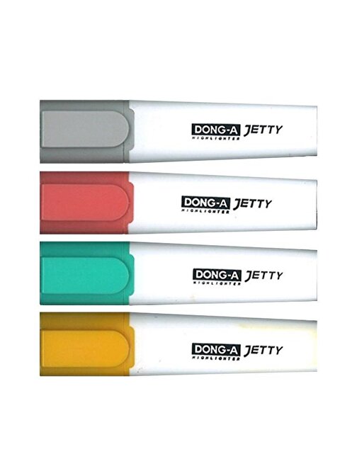 Dong-A Jetty Fosforlu Kalem 4 Pastel Renk