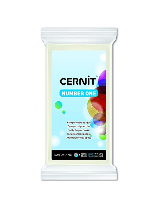 Cernit Number One Polimer 027 Opaque Set Yenilebilir Kil 500 gr Beyaz