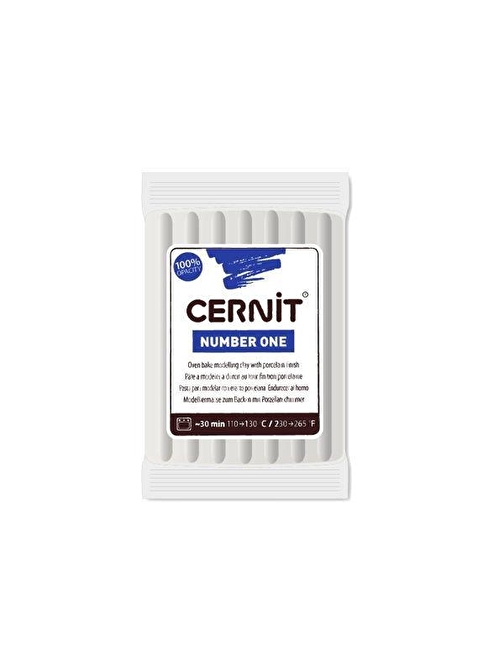 Cernit Number One Polimer 027 Opaque Set Yenilebilir Kil 56 gr Beyaz