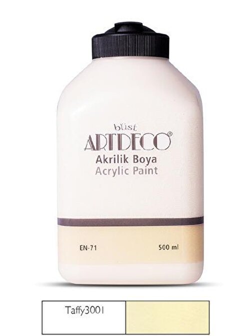 Artdeco Su Bazlı Akrilik Boya 500 Ml Şişe 1 Adet 3001 Taffy