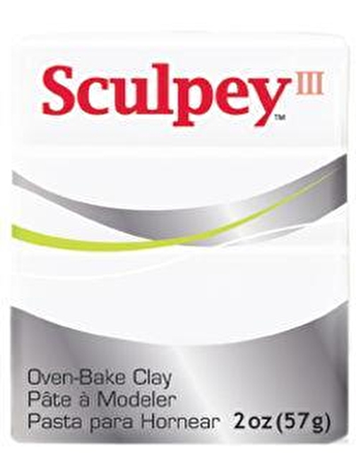 Sculpey III Polimer Kil 001 Set Yenilebilir Kil 57 gr Beyaz