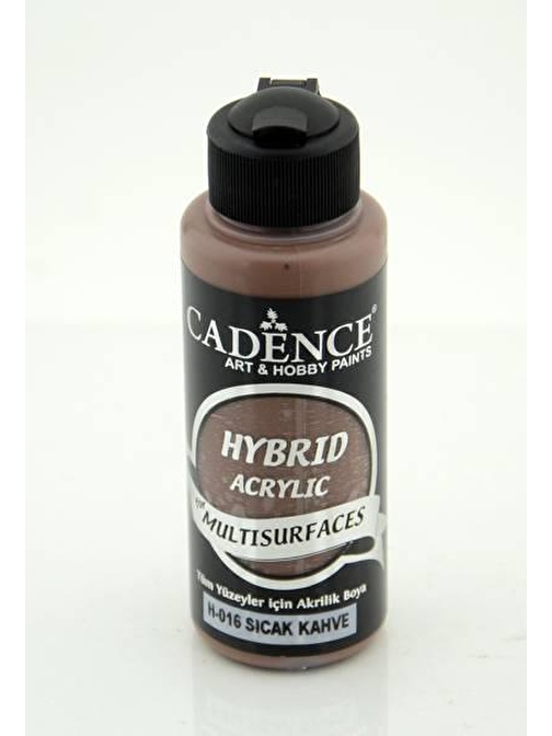 Cadence Hybrid Multisurface Su Bazlı Akrilik Boya 120 Ml Şişe 1 Adet H-016 Sıcak Kahve