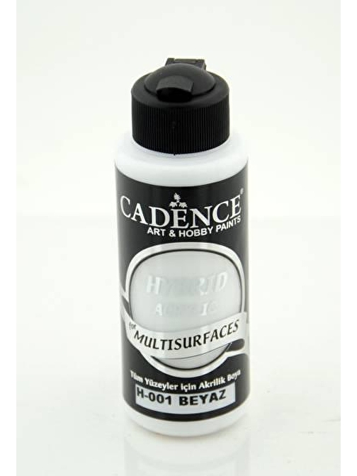 Cadence Hybrid Multisurface Su Bazlı Akrilik Boya 120 Ml Şişe 1 Adet H-001 Beyaz