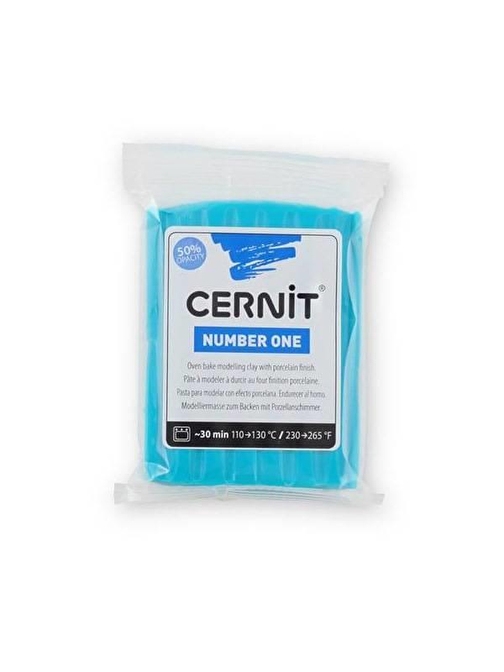 Cernit Number One Polimer 280 Turkuaz Set Yenilebilir Kil 56 gr Mavi