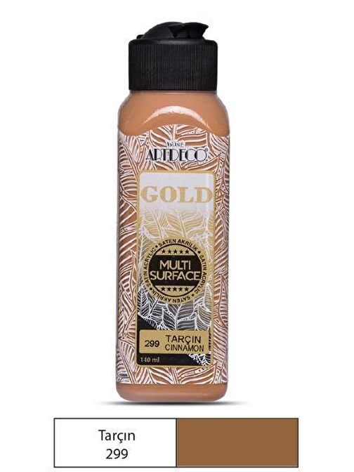 Artdeco Gold Multi Surface Su Bazlı Akrilik Boya 140 Ml Şişe 1 Adet 299 Tarçın