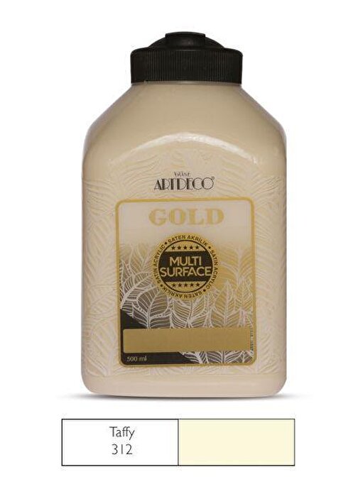 Artdeco Gold Multi Surface Su Bazlı Akrilik Boya 500 Ml Şişe 1 Adet 312 Taffy