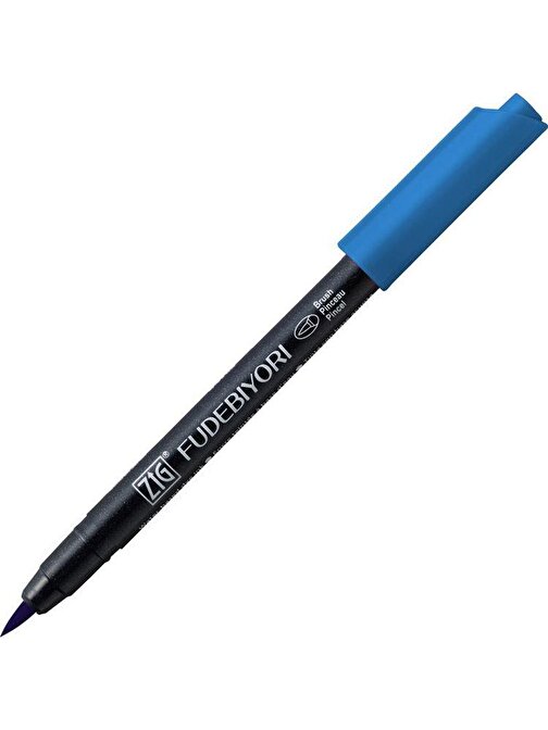 Zig Fudebiyori Brush Pen Fırça Uçlu Kalem 34 Dull Blue