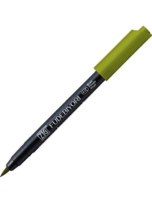 Zig Fudebiyori Brush Pen Fırça Uçlu Kalem 43 Olıve Green