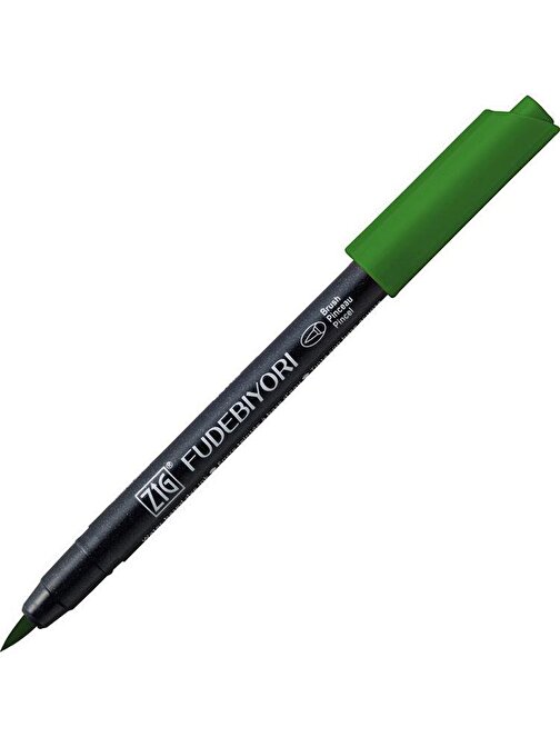 Zig Fudebiyori Brush Pen Fırça Uçlu Kalem 44 Deep Green