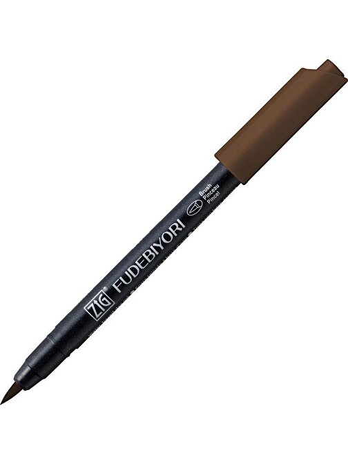 Zig Fudebiyori Brush Pen Fırça Uçlu Kalem 62 Dark Brown