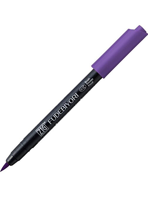 Zig Fudebiyori Brush Pen Fırça Uçlu Kalem 80 Vıolet