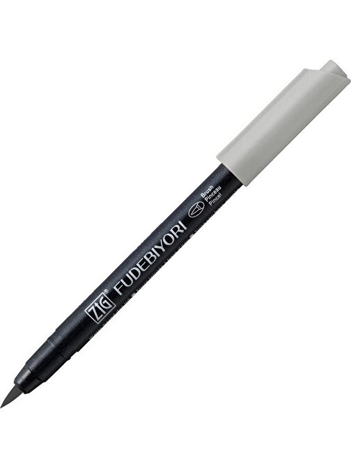 Zig Fudebiyori Brush Pen Fırça Uçlu Kalem 91 Lıght  Gray