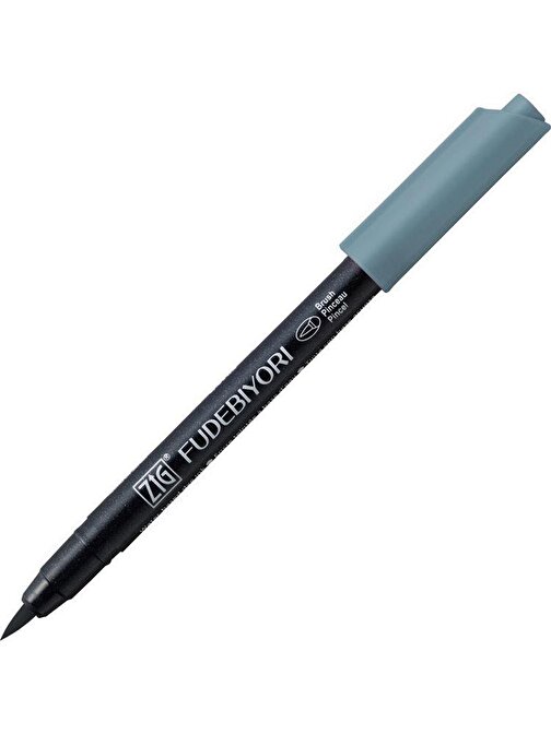 Zig Fudebiyori Brush Pen Fırça Uçlu Kalem 92 Blue Gray