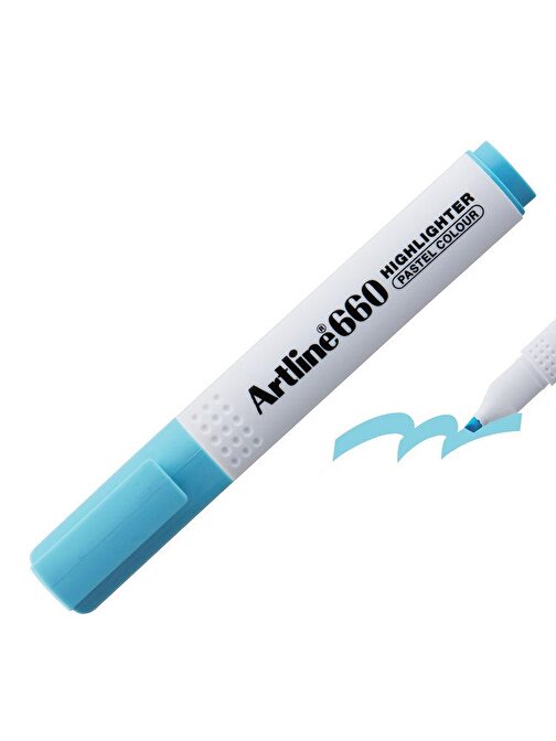 Artline 660 Fosforlu Kalem Pastel Mavi