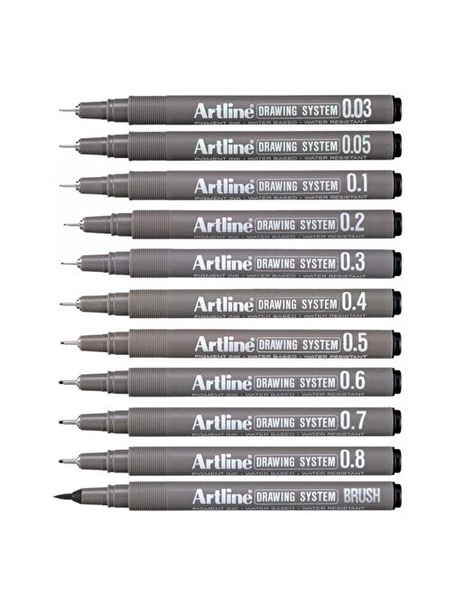 Artline Drawing System Teknik Çizim Kalemi 11'li Set