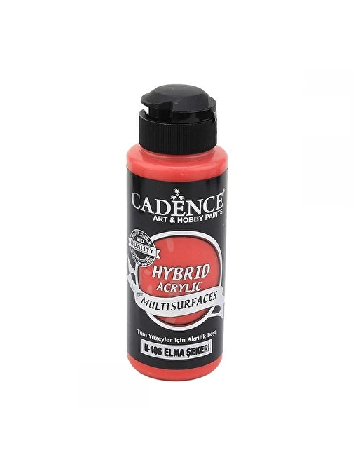 Cadence Hybrid Multisurface Su Bazlı Akrilik Boya 120 Ml Şişe 1 Adet H-106 Elma Şekeri