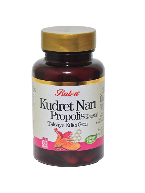 Balen Doğal Bitkisel Kudret Narı Propolis Kapsülü 375mg x 60 Ad