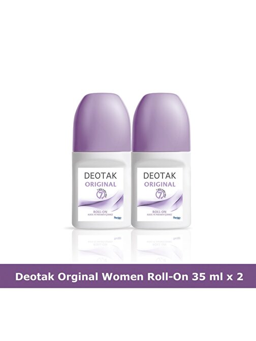 Deotak Orıgınal Roll-On Deodorant 35 ml x 2 Adet