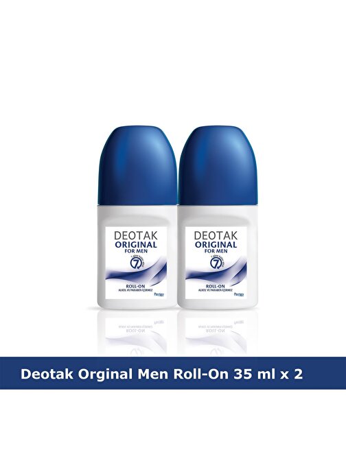 Deotak Orıgınal For Men Roll-On Deodorant 35 ml x 2 Adet