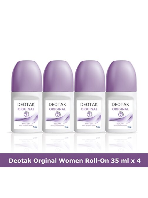 Deotak Orıgınal Roll-On Deodorant 35 ml x 4 Adet