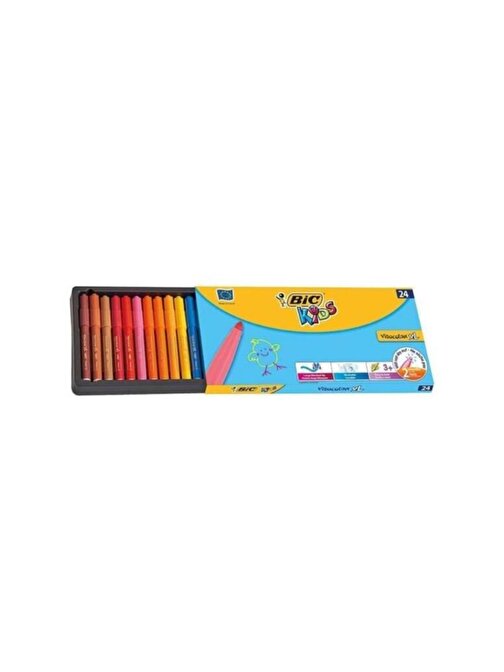 Bic Kids Visacolor XL Keçeli Boya Kalemi 24 Renk U245309