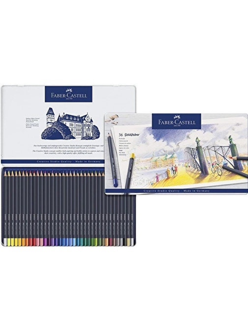 Faber Castell Goldfaber Kuru Boya 36'lı Çok Renkli