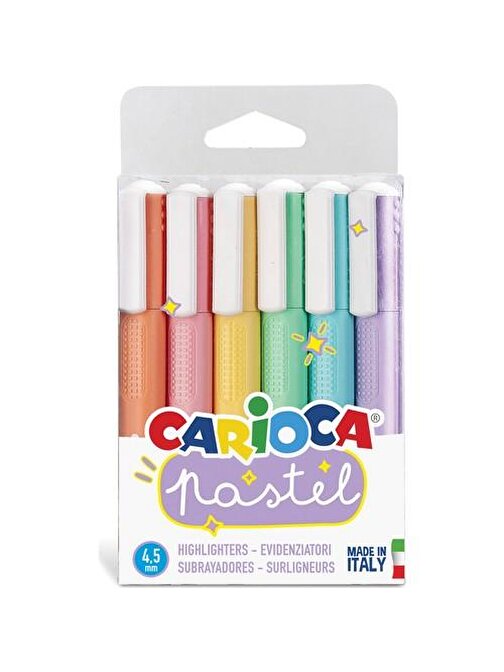Carioca Fosforlu Pastel İşaretleme Kalemi 6'lı