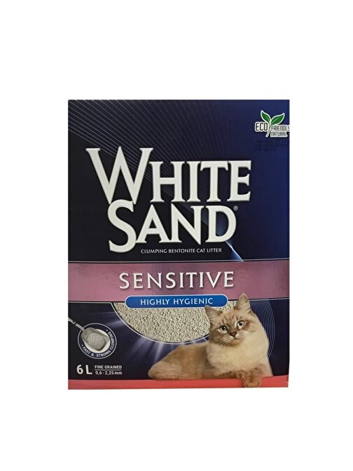 Whıte Sand Sensıtıve Kedi Kumu 6 Lt