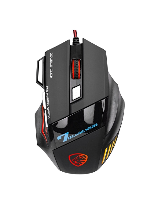 Hytech HY-X7 Gamy Kablolu Siyah Led Işıklı Gaming Mouse