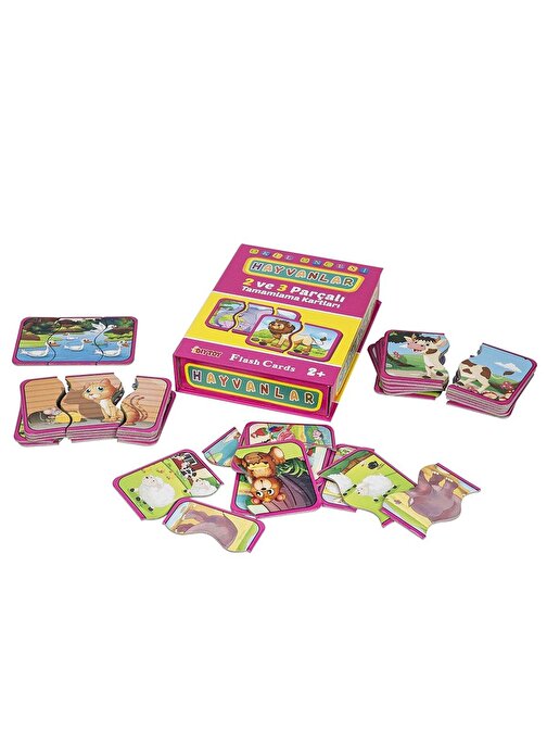 Dıytoy - Taba Grup 1185 Flash Cards Hayvanlar 2 Yaş