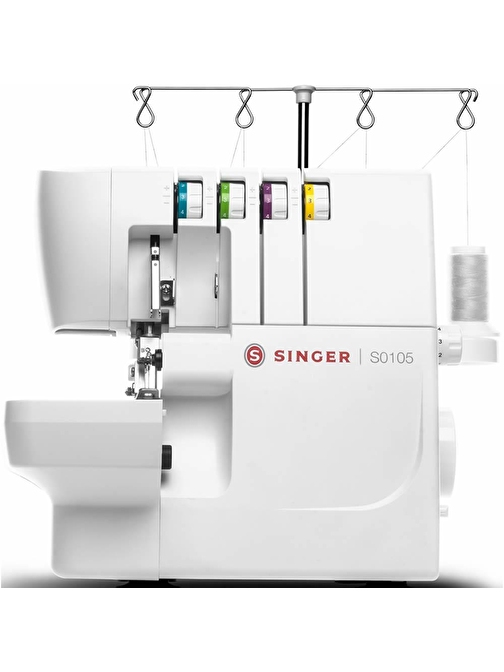 Singer S0105 Overlok 1 Fonksiyonlu Overlok ve Reçme Dikiş Makinesi Beyaz