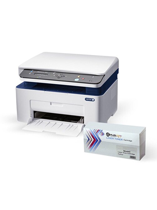 Xerox WorkCentre 3025V_BI Wi-Fi + Tarayıcı + Fotokopi Mono Çok Fonksiyonlu Lazer Yazıcı Tam Dolu Plucopy Tonerli Laser Yazıcı