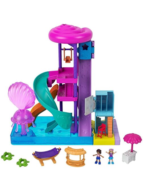 Polly Pocket Polly Pocket Pollyville Kaydıraklı Su Parkı GNG65