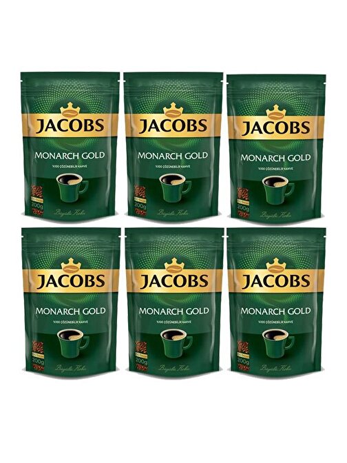 Jacobs Monarch Gold Kahve 1200 gr Eko Paket 200 gr x 6 Adet