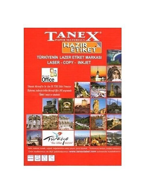 Tanex Tw-2712 Etiket 105 X 42 69Mm