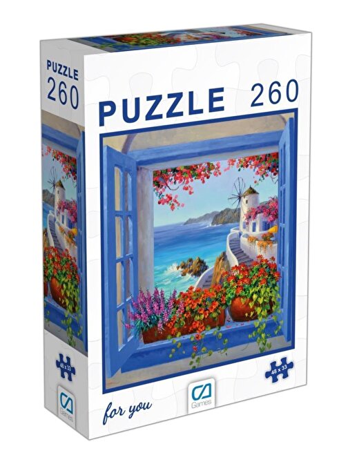 Ca Games Pencere Puzzle 260 Parça 48x33 Cm 6002