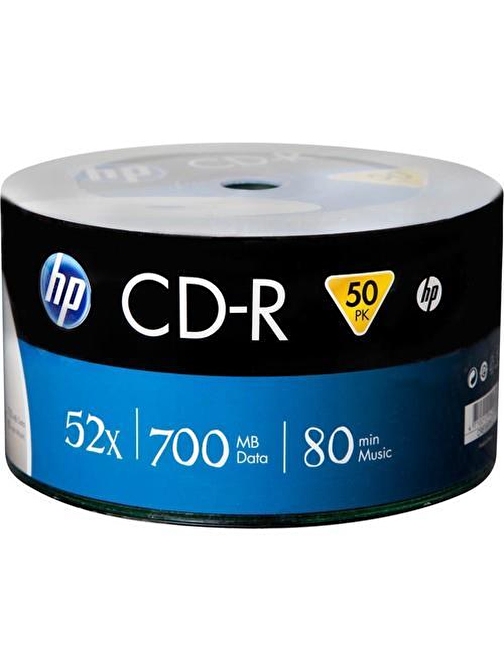 Hp Boş Cd-R 52X 700 Mb 80 Min Boş Cd 50'Li Paket