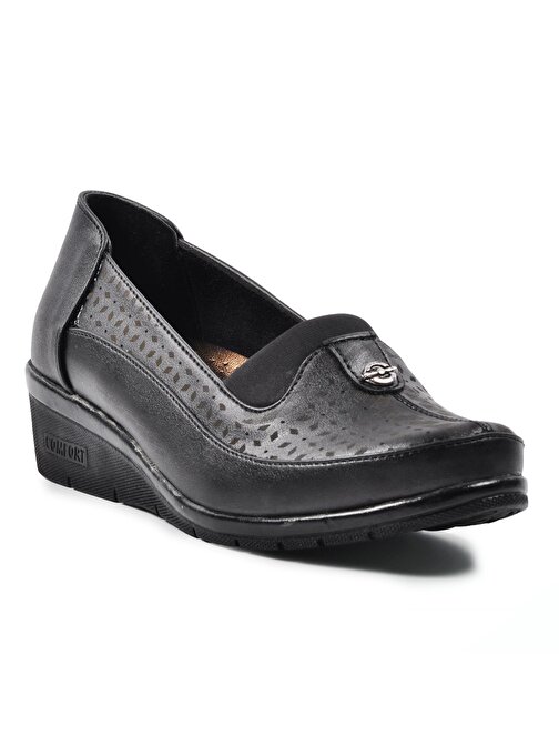 Legend 110 Siyah Topuk Jel Destekli Kadın Ayakkabı