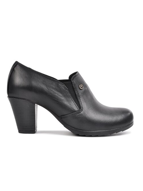 Ayakmod 13 Siyah Kadın Hakiki Deri Comfort Günlük Ayakkabı