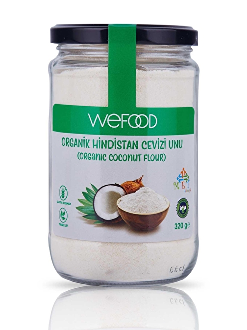 Wefood Organik Hindistan Cevizi Unu 320 gr