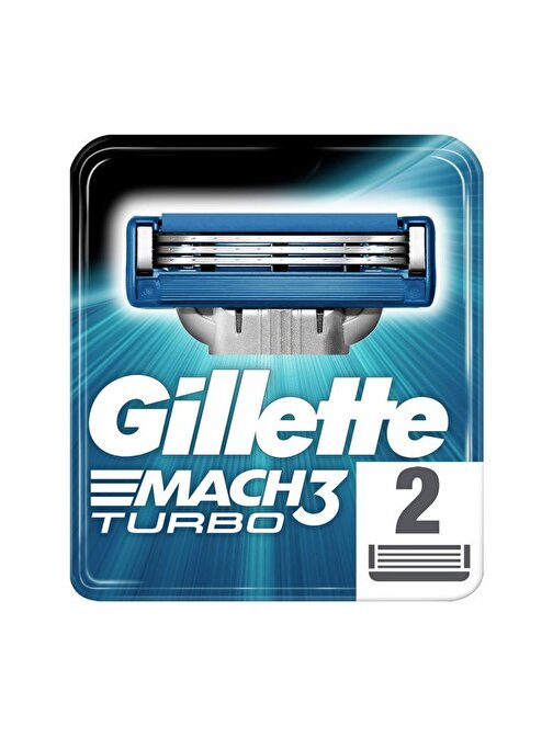 Gillette Mach3 Turbo Yedek Tıraş Bıçağı 2'li