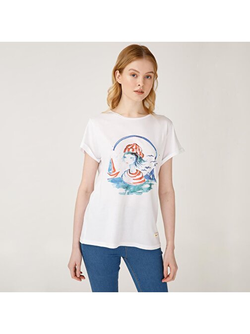 Anemoss Denizci Kız Kadın T-Shirt